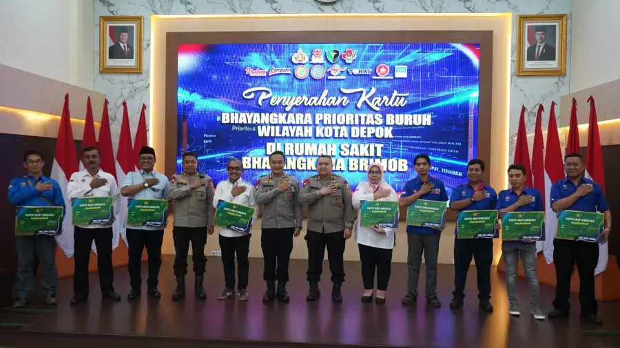 711 Pekerja di Depok Dapatkan Kartu Bhayangkara Prioritas untuk Akses Kesehatan Lebih Mudah