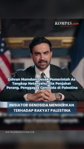 Anggota DPR AS Zohran Mamdani Desak Pemerintah AS Tangkap Netanyahu: Penjahat Perang dan Penggagas Genosida