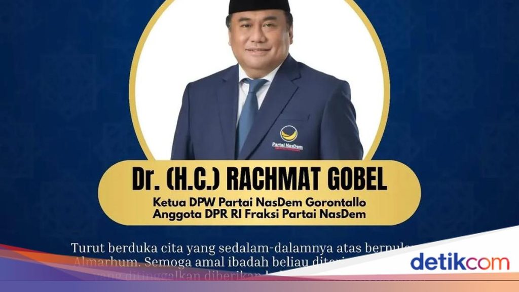 Anggota DPR Rachmat Gobel Tutup Usia, Indonesia Kehilangan Tokoh Berdedikasi