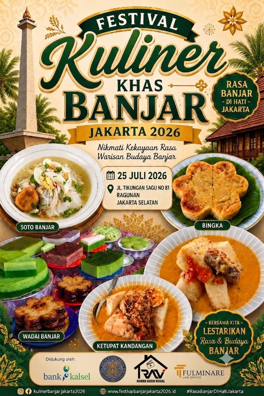 Bank Kalsel Dukung Festival Kuliner Banjar di Jakarta, Dorong UMKM Banua Go Nasional