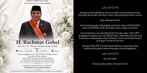 Berita Duka: Pengusaha Rachmat Gobel Tutup Usia di 63 Tahun