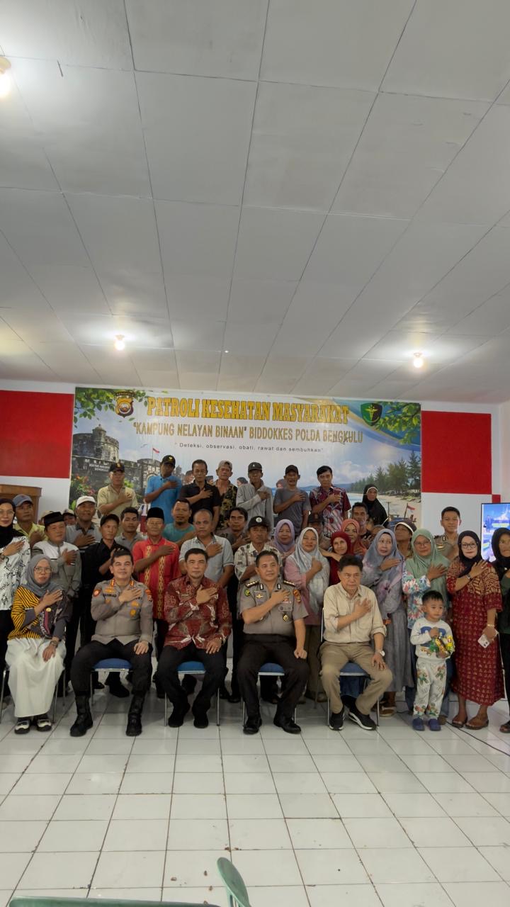Biddokkes Polda Bengkulu Rancang Kampung Nelayan Binaan Berbasis Kesehatan