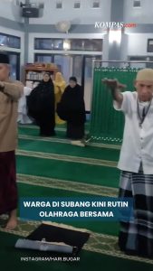 Dari Keluhan Lansia Sakit Lutut, Warga Subang Mulai Rutin Olahraga Usai Shalat