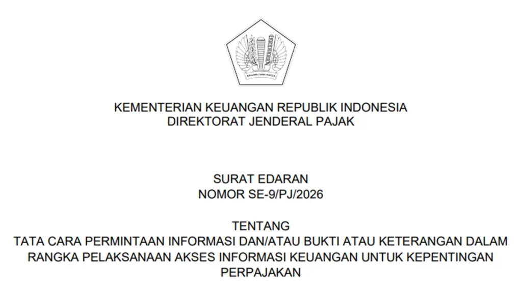 DJP Memperbarui Prosedur Permintaan Data Keuangan Wajib Pajak