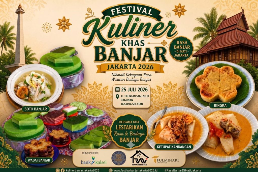 Festival Kuliner Khas Banjar Jakarta 2026: Bank Kalsel Siap Jadi Sponsor Utama