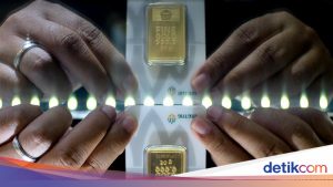 Harga Emas Antam Kembali Turun Hari Ini, Cek Rinciannya!