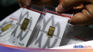 Harga Emas Antam Turun Drastis, Kini Semurah Ini