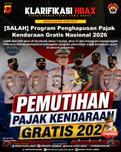Hoaks! Klaim Program Penghapusan Pajak Kendaraan Nasional 2026 Tidak Benar