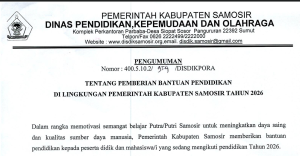 Kabupaten Samosir Umumkan Bantuan Pendidikan Tahun 2026, Ini Syarat dan Ketentuannya
