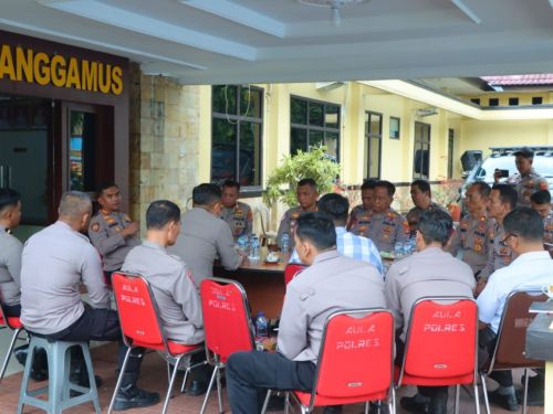 Kapolres Tanggamus Perkuat Pendataan Logistik dan Kesiapan Personel dalam Antisipasi Bencana
