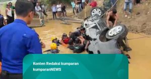 Kecelakaan Maut di Batanghari Jambi: Mobil Travel Masuk Sungai, Satu Orang Meninggal Dunia