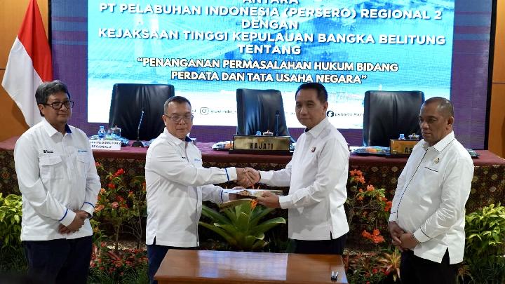 Kejati Bangka Belitung dan Pelindo Regional 2 Jalin Kerja Sama Atasi Masalah Hukum