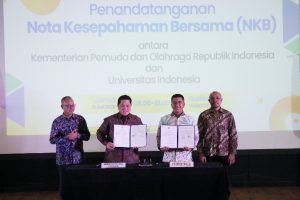 Kemenpora dan UI Bersinergi Implementasikan Arahan Presiden Perkuat Pemuda