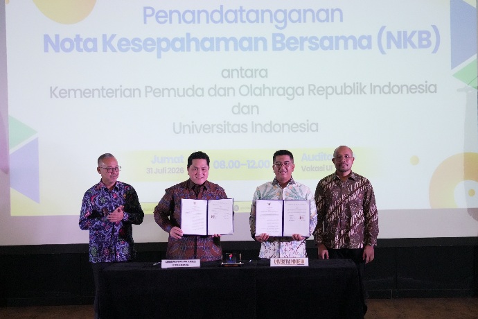 Kemenpora dan UI Bersinergi Implementasikan Arahan Presiden Perkuat Pemuda