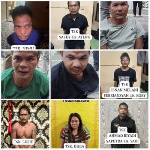 Kronologi Penangkapan Sembilan Pelaku Penyerang Polisi di Katingan dan Tiga Bandar Narkoba yang Berhasil Dibekuk