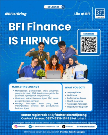 Lowongan Kerja Marketing Agency di BFI Finance