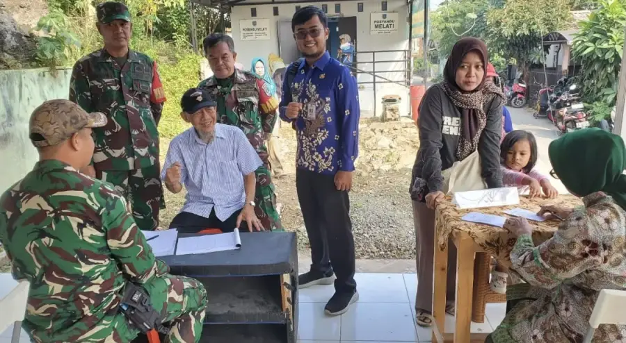 Lurah Rengga Beri Apresiasi untuk Bakti Kesehatan Koramil 05 Sawangan dalam Deteksi Dini Penyakit Warga