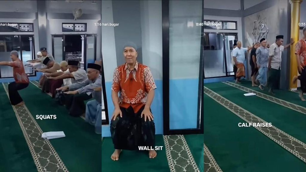 Pegiat Kebugaran Ajak Lansia Olahraga di Masjid Usai Subuh, Videonya Viral