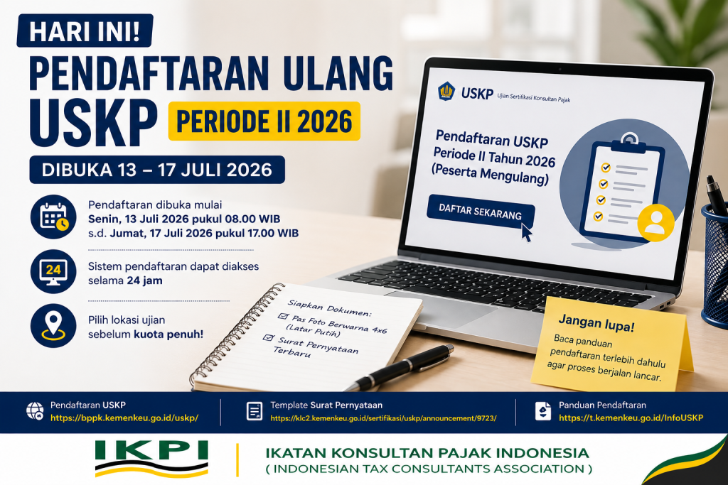 Pendaftaran Ulang USKP Periode II 2026 Resmi Dibuka Hari Ini, Peserta Diimbau Segera Registrasi