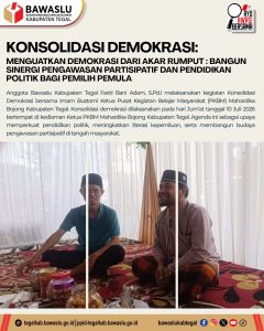 Perkuat Demokrasi: Bawaslu Kabupaten Tegal Tingkatkan Pengawasan Partisipatif dan Pendidikan Politik bagi Pemilih Pemula