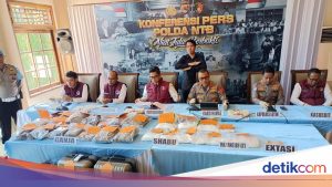 Polda NTB Amankan 86 Tersangka Narkoba, Barang Bukti Sabu 8,3 Kg dan Ganja 11,6 Kg Disita