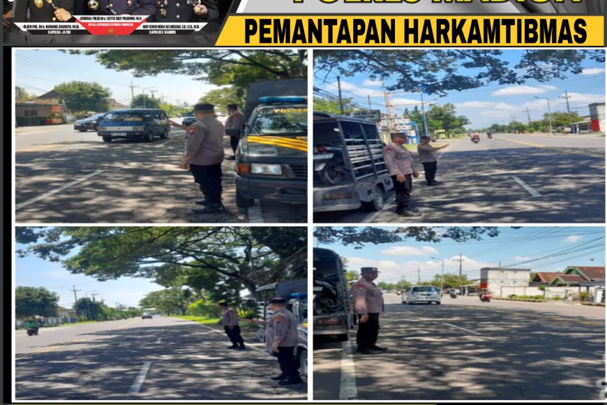 Polsek Balerejo Intensifkan Patroli Strong Point di Jalan Raya Sumberbening untuk Jaga Kondusivitas dan Tekan Kecelakaan