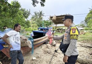 Polsek Dabo Singkep Perkuat Patroli Siaga Bencana Antisipasi Cuaca Ekstrem
