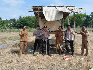 Polsek Rambang Niru dan Pemerintah Desa Tanam Jagung di Pangkalan Babat untuk Ketahanan Pangan
