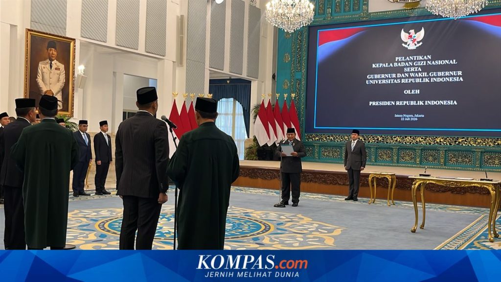 Prabowo Resmi Melantik Donny Ermawan Sebagai Gubernur Universitas Republik Indonesia