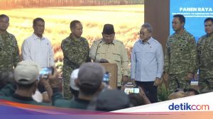 Prabowo Resmikan Panen Raya Serentak di 43 Titik Seluruh Indonesia dari Lanud Malang