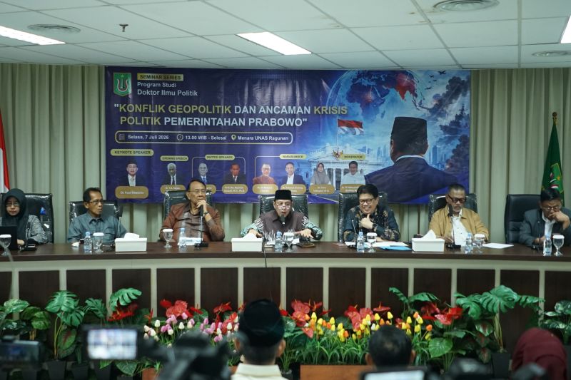 Seminar Doktor Ilmu Politik UNAS: Mengupas Konflik Geopolitik dan Tantangan Pemerintahan Prabowo