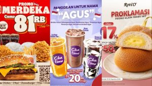 15 Promo Kuliner Spesial 17 Agustus 2026: Buy 1 Get 1 hingga Paket Rp17 Ribuan