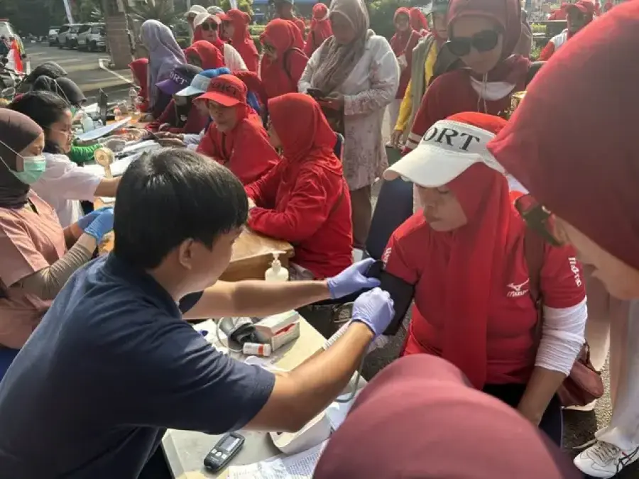 Antusiasme Warga Depok dalam Program Cek Kesehatan Gratis HUT ke-81 RI