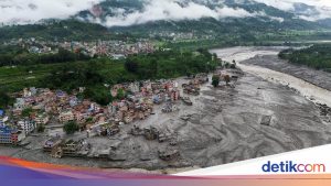Banjir Bandang Nepal-Tibet: 1.300 Orang Hilang, Pencarian Terus Dilakukan