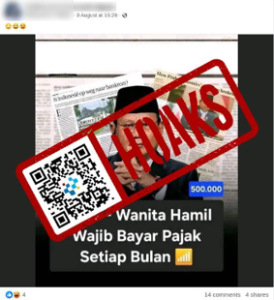 Beredar Hoaks, Presiden Prabowo Disebut Wajibkan Pajak untuk Ibu Hamil