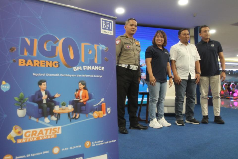BFI Finance Hadirkan Edukasi Pembiayaan dan Bagi-Bagi Motor Lewat Acara NGOPI di Surabaya