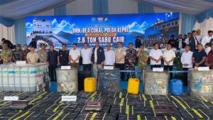 BNN RI Beberkan Pengungkapan 2,6 Ton Sabu Cair di Perairan Karimun