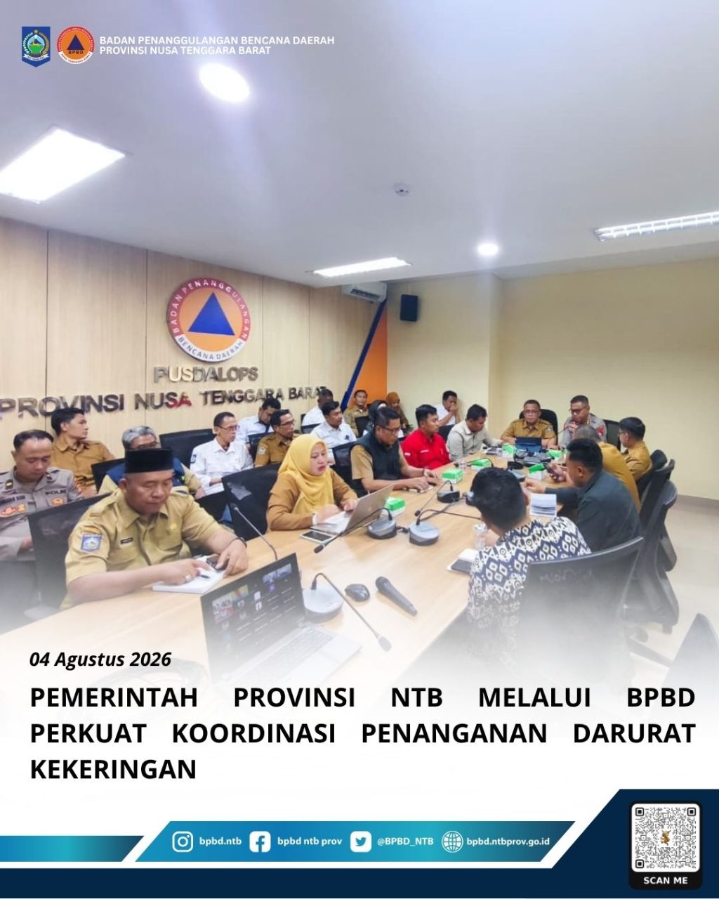 BPBD NTB Perkuat Sinergi Penanganan Darurat Kekeringan di Wilayah Provinsi
