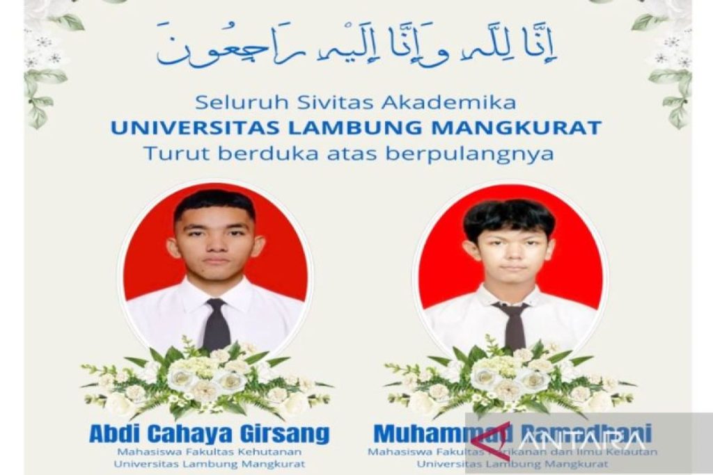 Duka Mendalam, Dua Mahasiswa ULM Tewas dalam Kecelakaan saat KKN Lingkungan Hidup di Tanah Bumbu