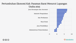 Ekonomi Pasaman Barat 2025 Tumbuh Positif, Sektor Jasa Keuangan dan Asuransi Paling Moncer