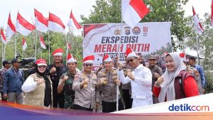 Ekspedisi Merah Putih Polda Riau Tiba di Panipahan, Bagikan Bantuan Sosial dan Layanan Kesehatan Gratis