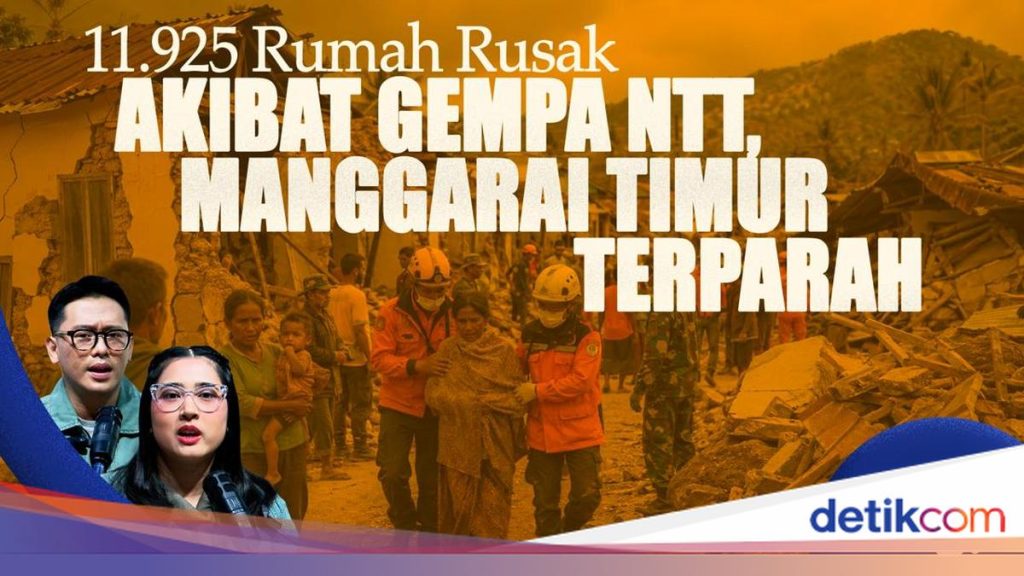 Gempa NTT: 11.925 Rumah Rusak, Manggarai Timur Paling Terdampak