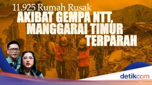 Gempa NTT: 11.925 Rumah Rusak, Manggarai Timur Paling Terdampak