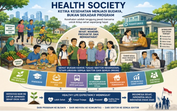 Health Society: Membangun Ekosistem Masyarakat Sehat
