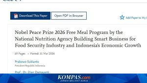 Istana hingga Kemendikti Beri Tanggapan Atas Makalah MBG yang Gunakan Nama Prabowo untuk Raih Nobel