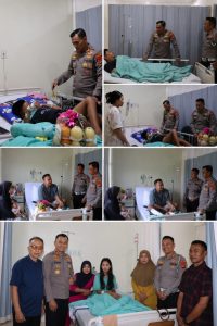 Kapolrestabes Palembang Jenguk Korban Laka di Jakabaring, Tanggung Biaya Pengobatan dan Perbaikan Kendaraan