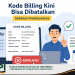 Kemudahan Baru bagi Wajib Pajak: Kode Billing Dapat Dibatalkan Sebelum Masa Berakhir