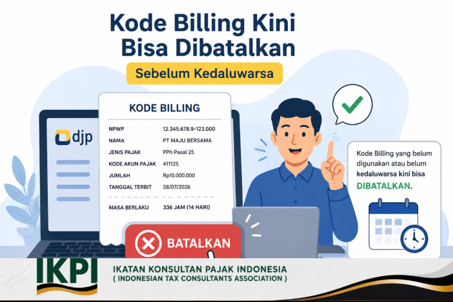 Kemudahan Baru bagi Wajib Pajak: Kode Billing Dapat Dibatalkan Sebelum Masa Berakhir