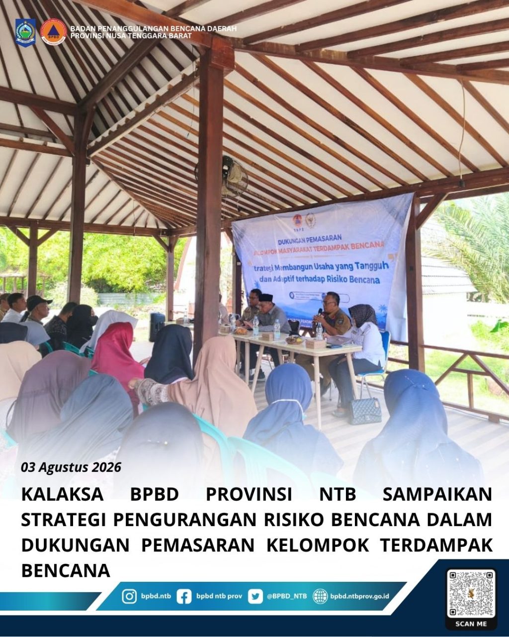 Kepala BPBD NTB Ungkap Strategi Mitigasi Bencana untuk Dukung Pemasaran Kelompok Rentan
