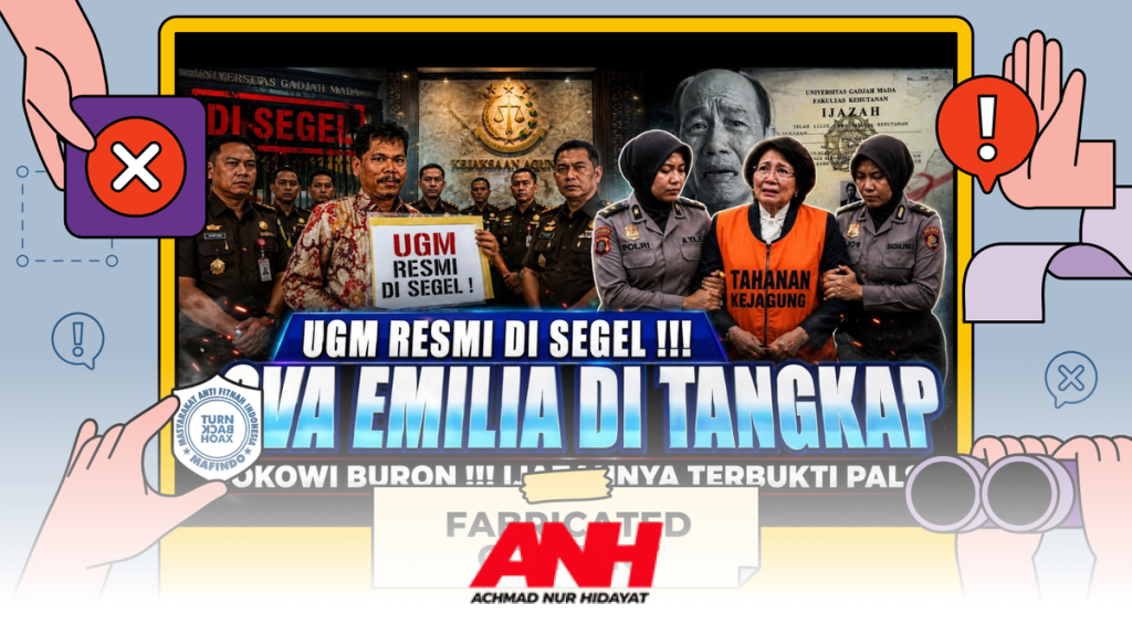 Klarifikasi: Kabar Penangkapan Rektor UGM Ova Emilia Adalah Hoaks